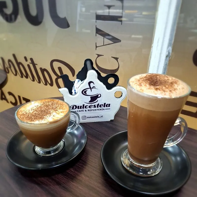 Cortado y latte