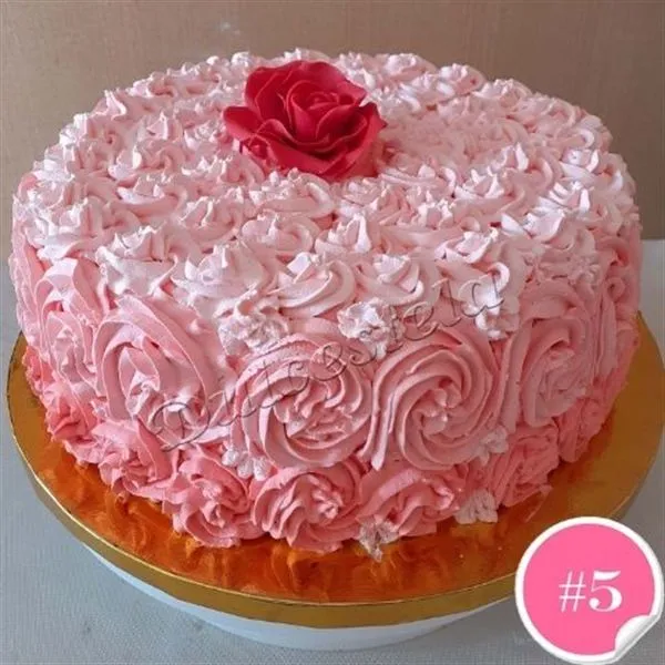 Torta diseño 5, Rosetones
