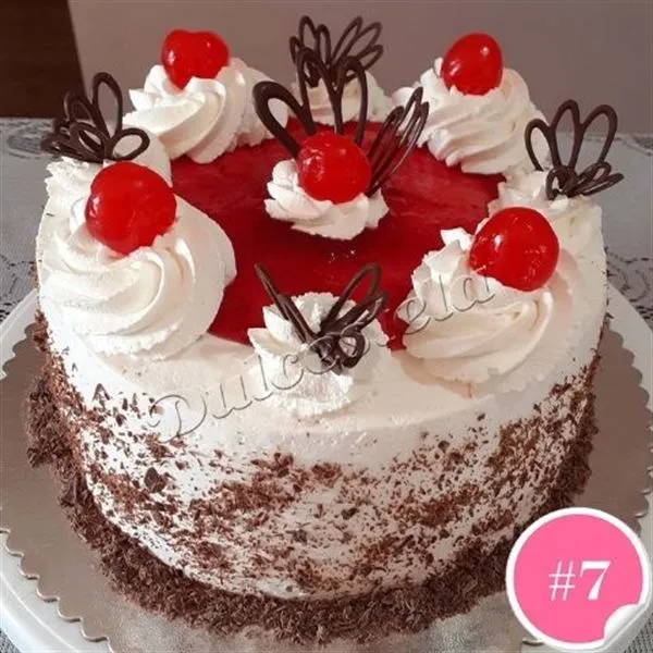 Torta diseño 7, Cerezas y mariposas