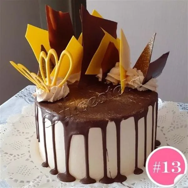 Torta diseño 13, Mariposa amarilla