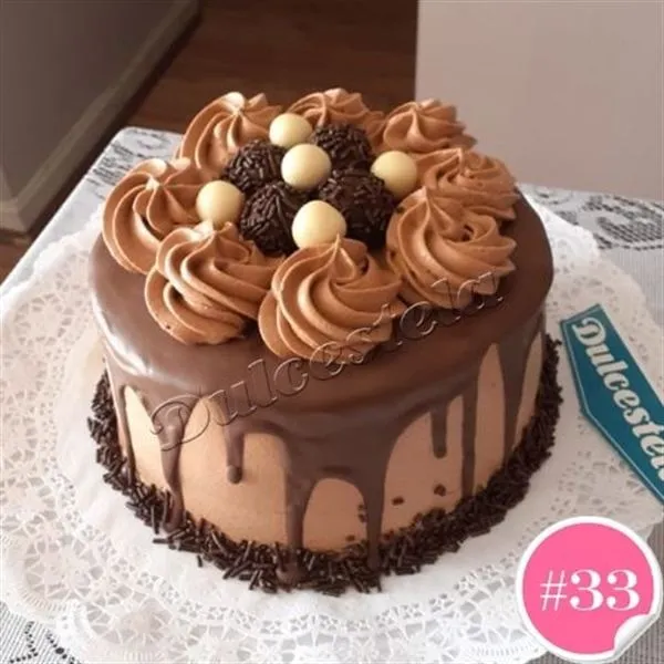 Torta diseño 33, Ganaché y trufa